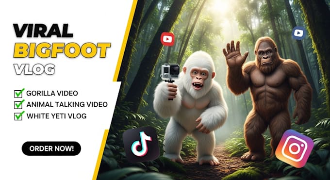create viral ai bigfoot vlog videos and realistic ai videos with veo3, sora 2