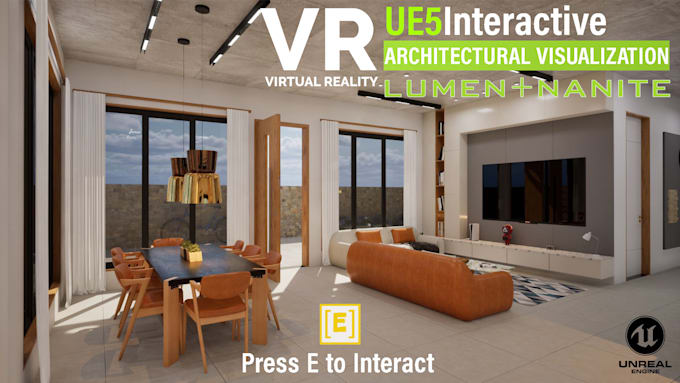 create realistic VR and interactive archviz in unreal engine 5