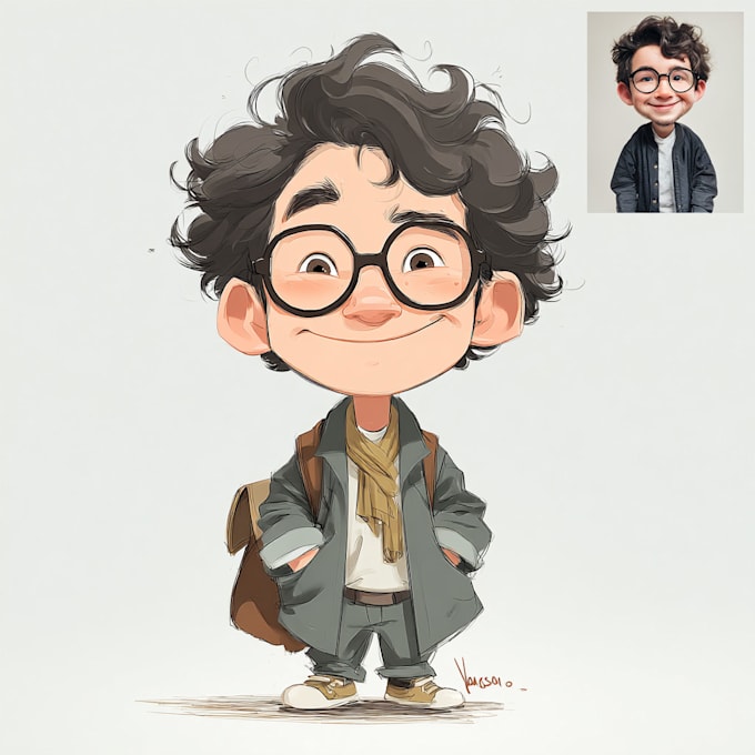make cartoon caricature, avatar