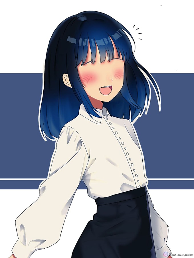 draw a custom anime or cartoon character for you