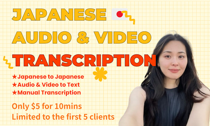 do japanese transcription video or audio