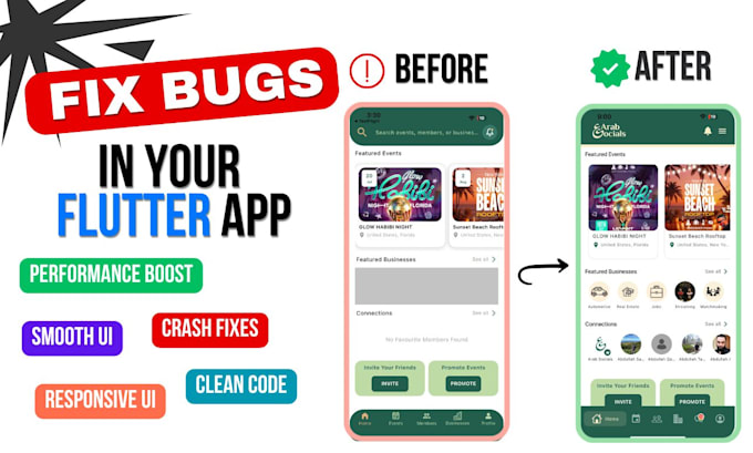 fix bugs and improve performance in your flutter app