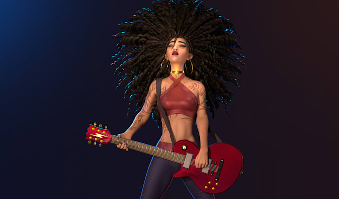 animate stylized3d model,2dimage to 3d cartoon character,rig3d for film, texture