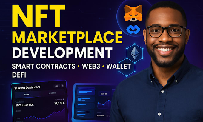 nft marketplace smart contract web3 wallet blockchain website development deft