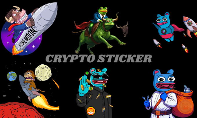 create crypto animated sticker, meme coin gifs and telegram stickers