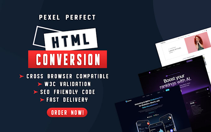 convert figma design into responsive tailwind css, frontend developer