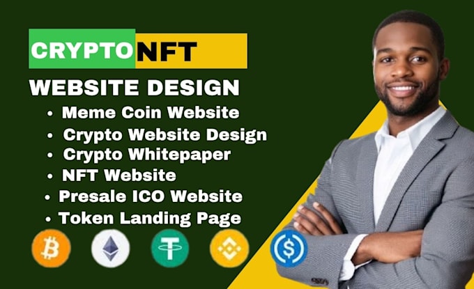 create ico website crypto  presale website nft website dapp web3 smart contract