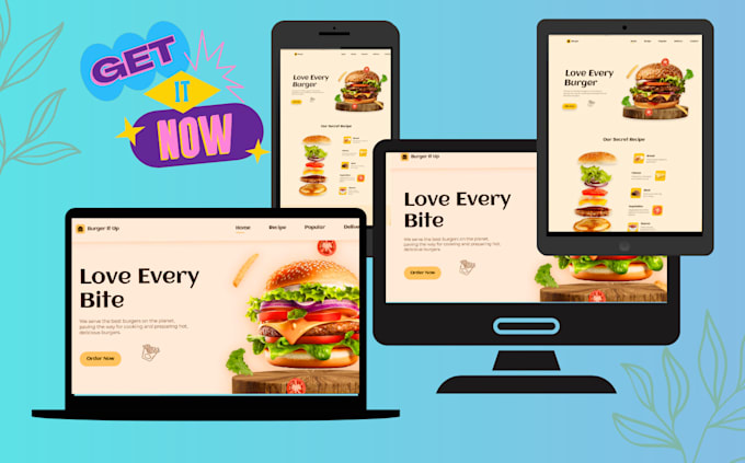 create a modern, responsive website with HTML, CSS, and javascript