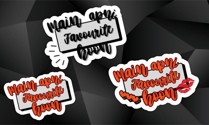 design  aesthetic text based sticker pack using canva