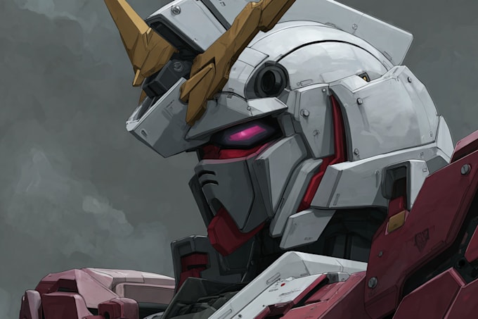draw gundam, transformer, robot, armor, and mecha, concept