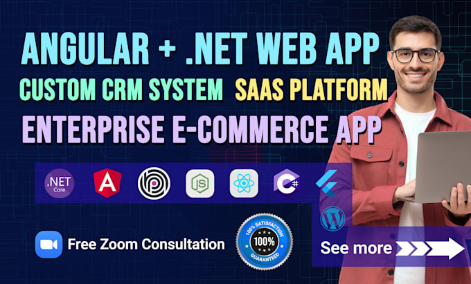 develop dot net web app with angular