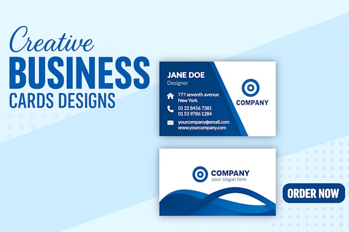 design professional business cards, letterheads, and stationery
