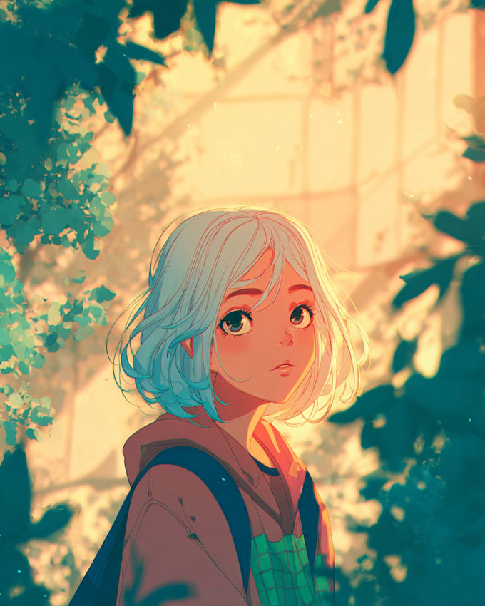 draw cute lofi style background