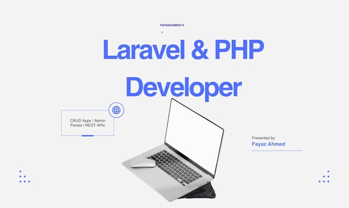 develop a laravel and PHP web application