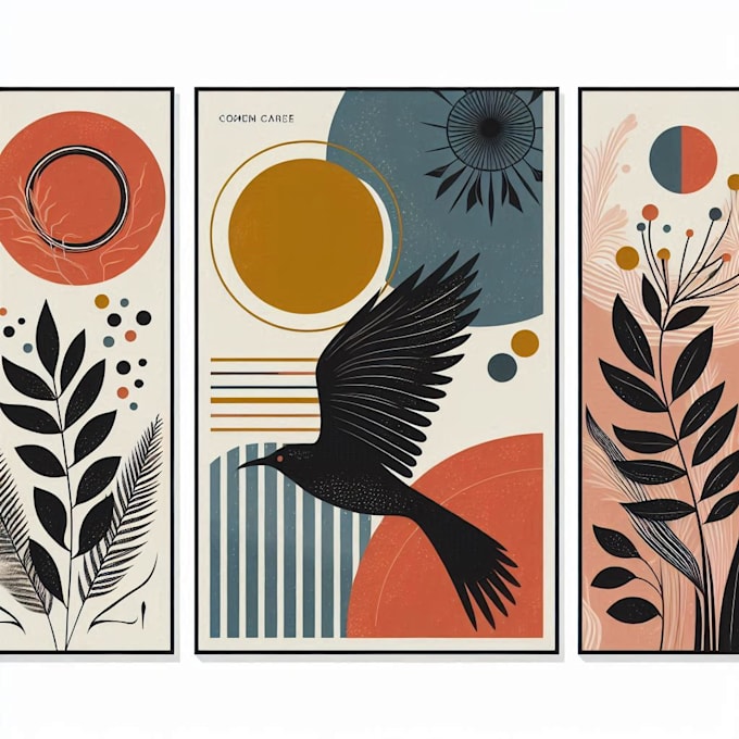 design trendy printable wall art or aesthetic posters