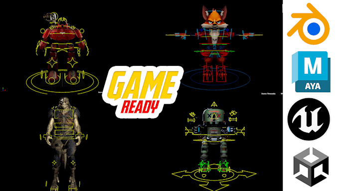 rig your 3d character professionally in blender and maya