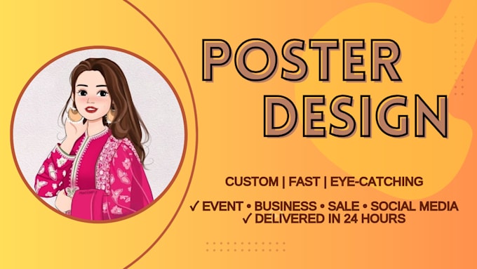 create custom posters for your event or business