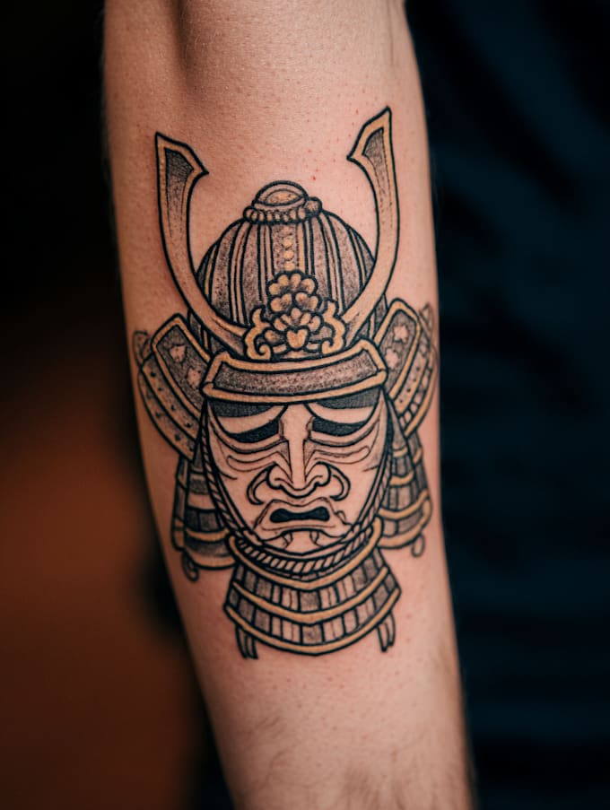 create sleeve tattoo design in geometric style