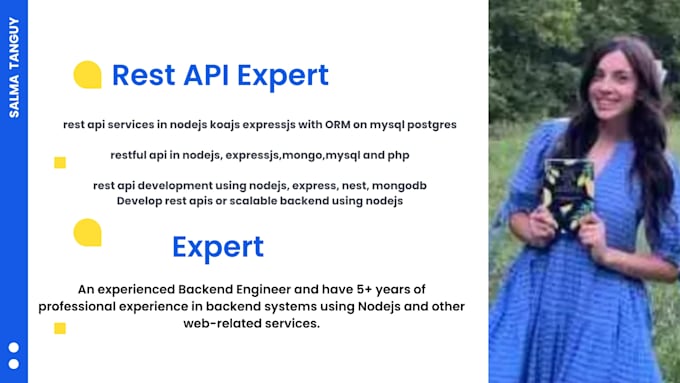 create restful api in nodejs, expressjs,mongo,mysql and php