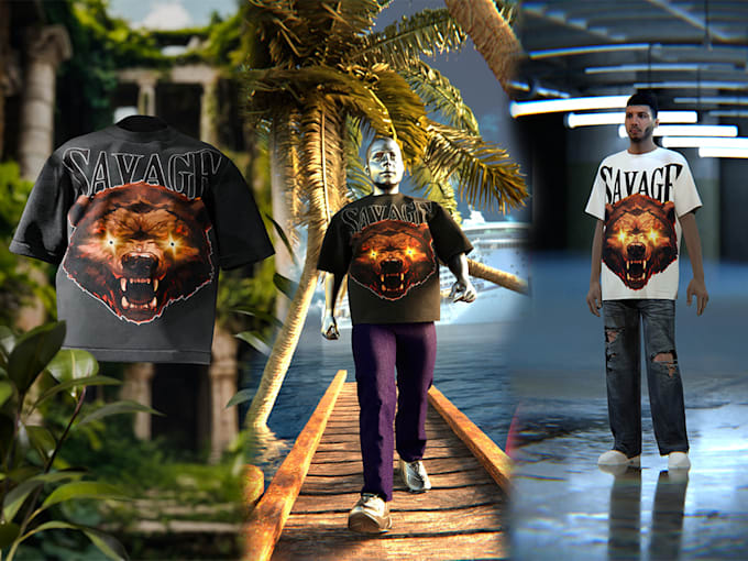 create 3d clothing mockups and animations for your brand