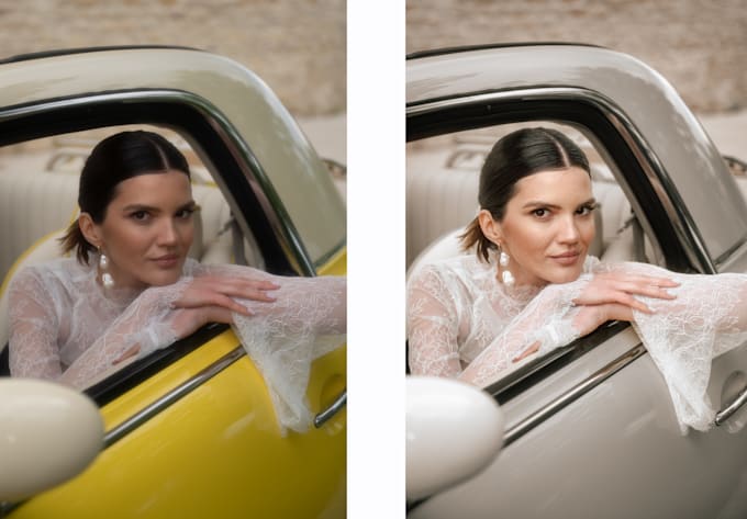 portrait wedding color correction end edit