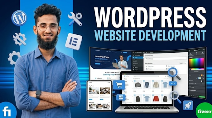 create modern ecommerce wordpress website with elementor