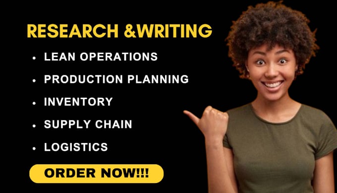 research on lean operations, production planning and inventory management tasks