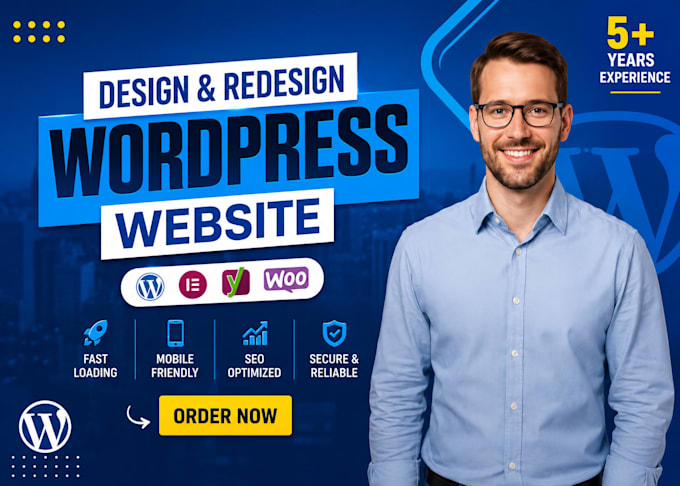 create wordpress website design and development in elementor