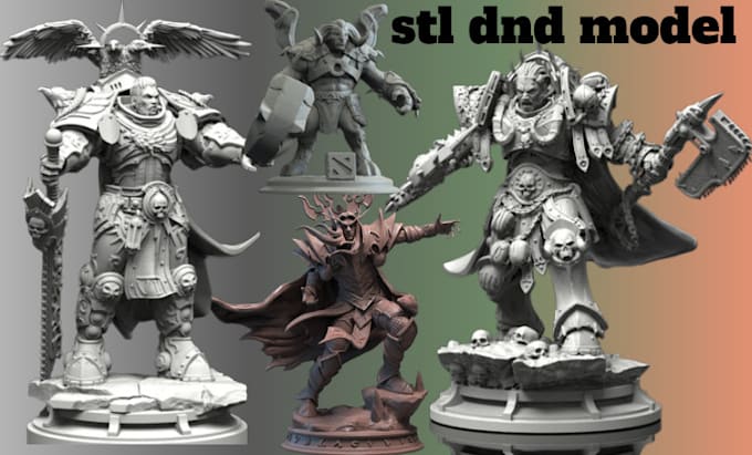 Sculpt dnd monster mini stl dnd character, rpg dnd miniature for vtt or ...