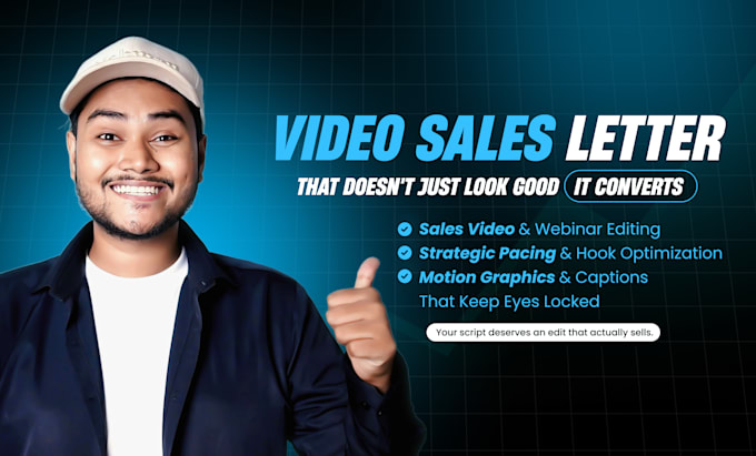 be your vsl editor with dynamic motion graphics
