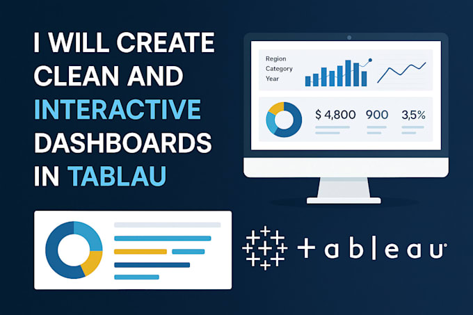 Design modern interactive tableau dashboards by Suhani140904 | Fiverr