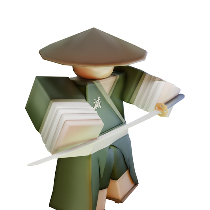 make a low poly roblox model