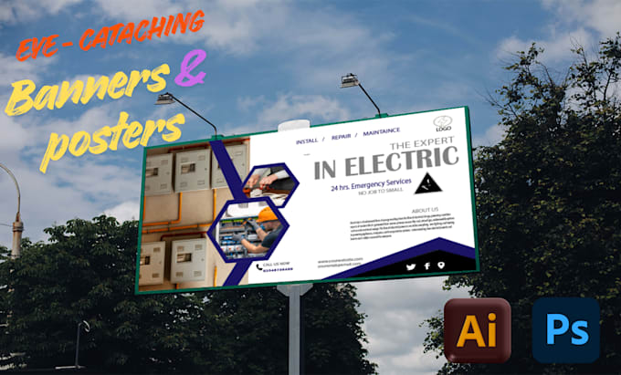 design billboard banners or posters