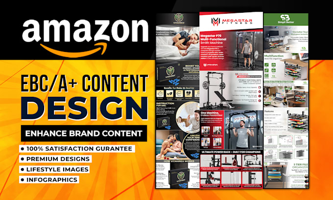 do amazon ebc design, amazon a plus content or amazon listing images design