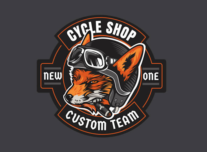 design motorcycle logo with creative concepts