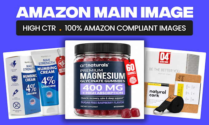 design amazon main image and listing images that boost CTR