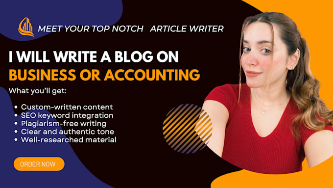 write a blog on business or accounting