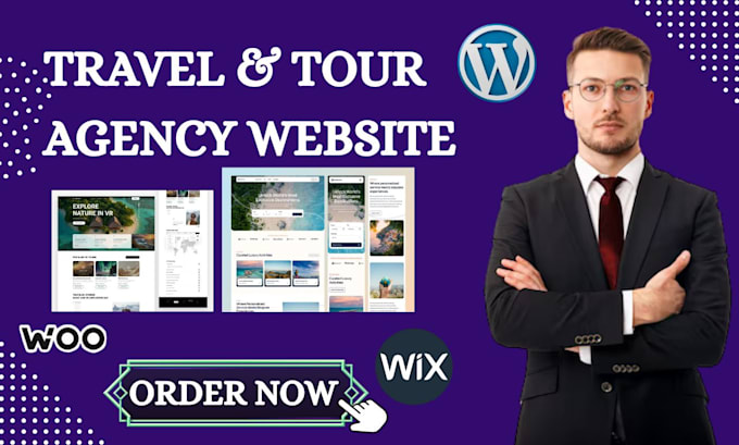 develop travel website, tour travel agency website,  booking website