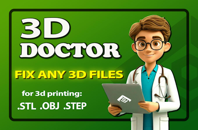 fix, edit, modify, 3d model and stl files for 3d printing