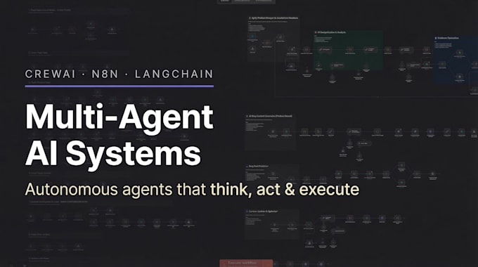 build crewai and n8n multi agent automation systems for your business