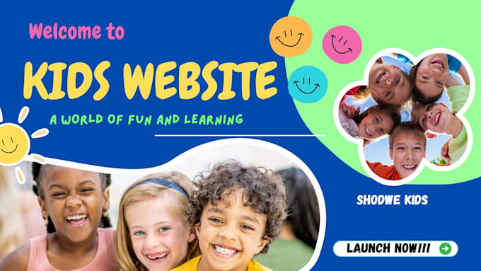 create interactive kids learning website for phonics, stem, or preschool tutors