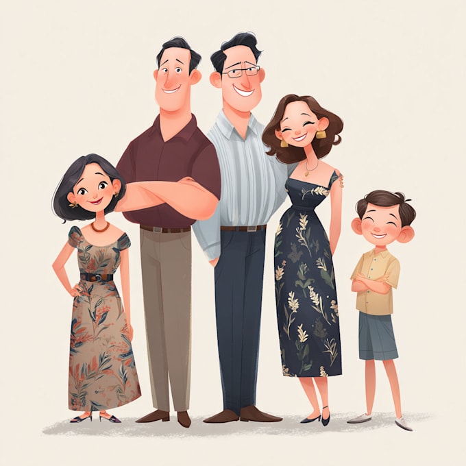 design a professional family portrait