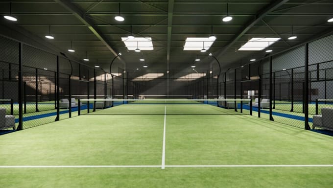 renew interior golf room, playground, mini golf center ,fitness center,ball room