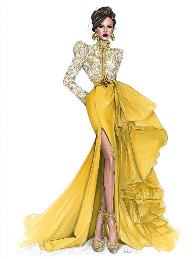 create professional fashion illustrations in mode style