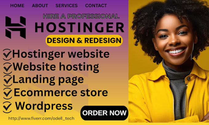 design and redesign responsive wordpress website using hostinger hosting