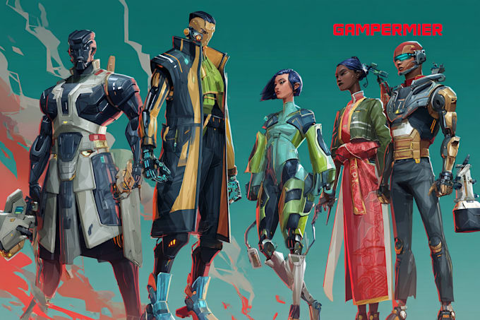 draw cyberpunk style character into city gaming