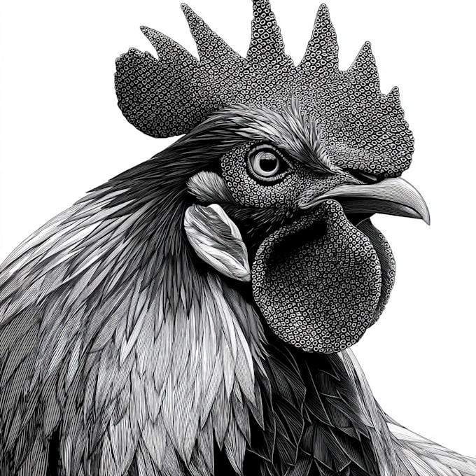 draw animal or pet vector in black and white