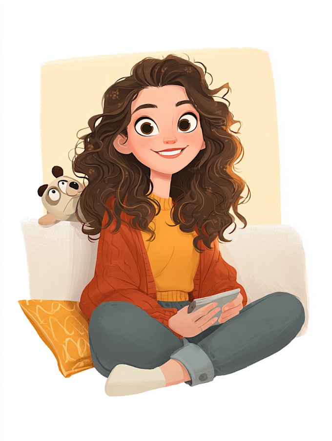 make a disney cartoon portrait
