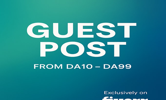 provide niche relevant guest post