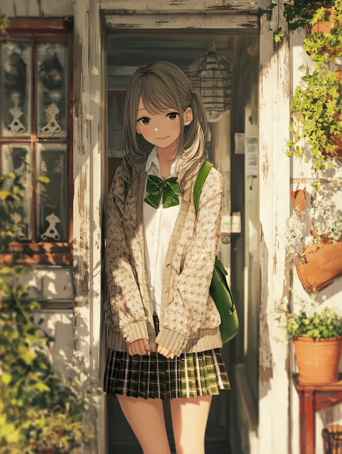 draw anime character an illustration